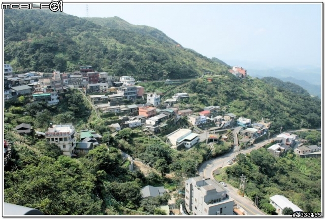 一對老鳥慢慢飛越九份城