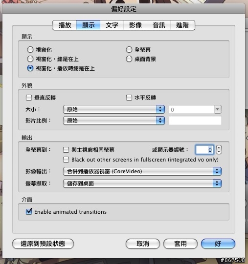 MPlayer OSX Extended rev12 中文化