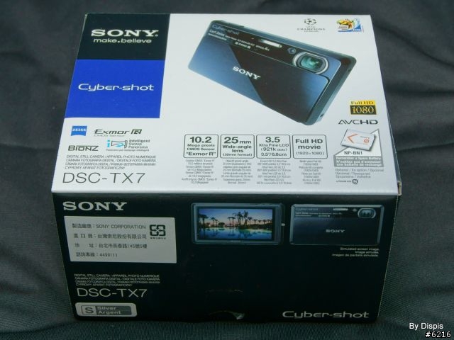 Sony新一代廣角夜拍卡片機 - DSC TX7 完整開箱與簡介