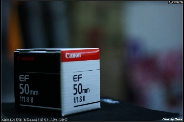 Canon 50mm F1.8 簡易開箱 + 景深測試