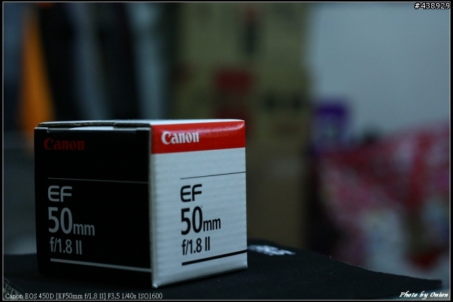 Canon 50mm F1.8 簡易開箱 + 景深測試