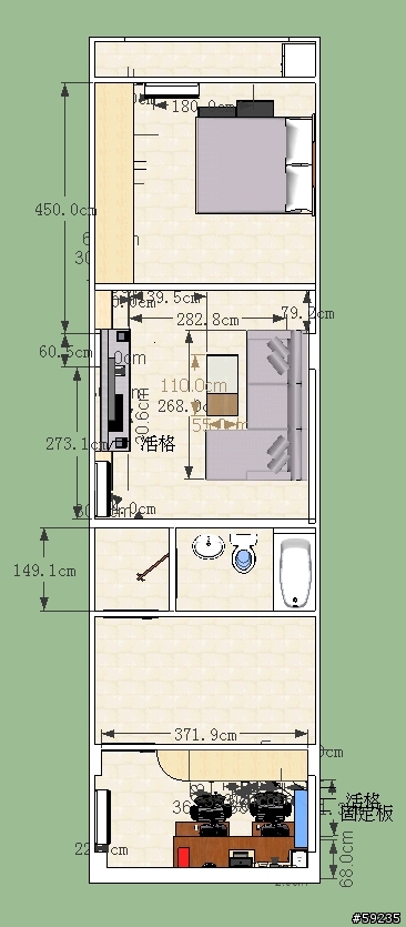 我的新家--自行DIY設計..20坪-臥房.小客廳.書房