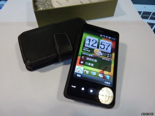 分享~HTC HD mini 專用款皮套 PDair 出品的喔!!