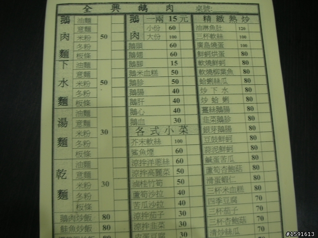 (泰山) 全興鵝肉 超好吃推薦~