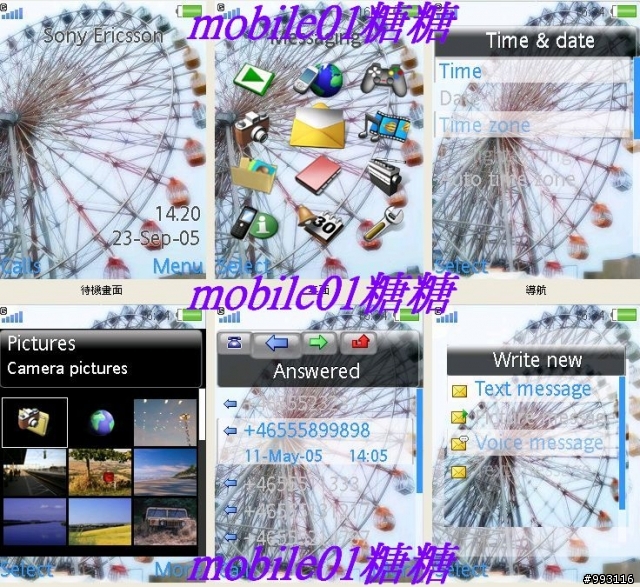 {240*320} {176*220} 新增簡單大方摩天輪