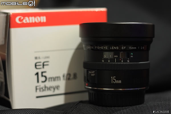 新手開箱,FISHEYE LENS EF 15mm 1:2.8