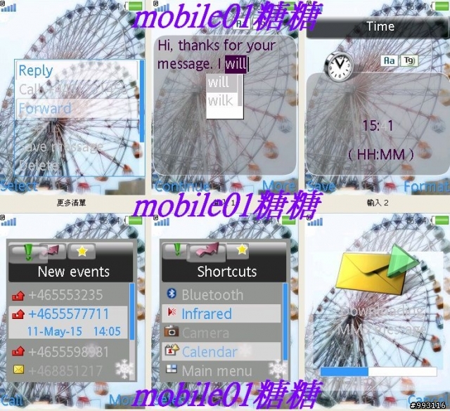 {240*320} {176*220} 新增簡單大方摩天輪