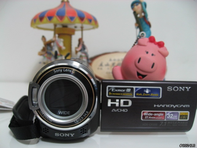 Sony HandyCam HDR-CX350 開箱給大家參考參考囉...