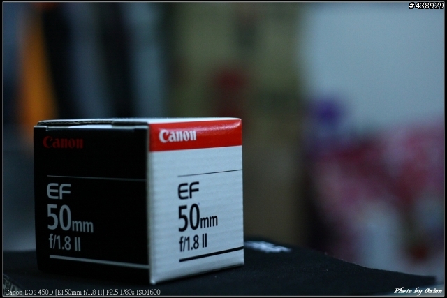 Canon 50mm F1.8 簡易開箱 + 景深測試