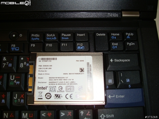 T410s(2904-DJV)+Intel 1.8吋SSD簡單開箱
