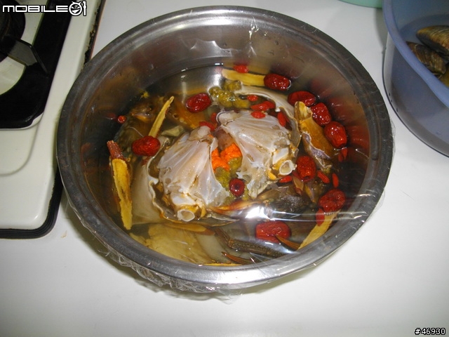 今天的午餐:大文蛤、大泰國蝦、大沙公