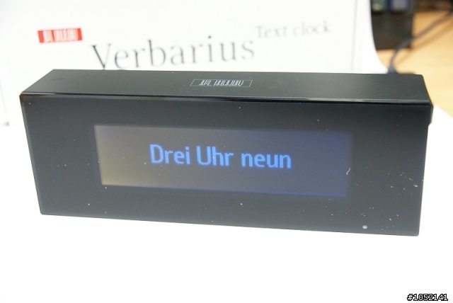 【遠在天邊,近在眼前之開箱】Verbarius文字型數位時鐘