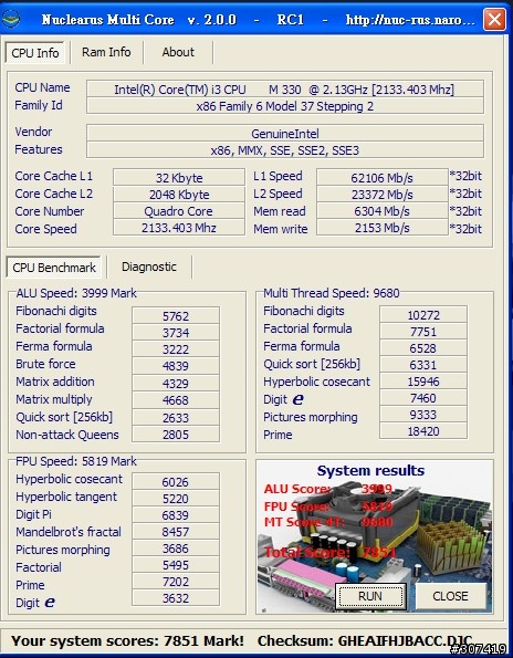 HP Probook 4320s 硬體+軟體測試分享