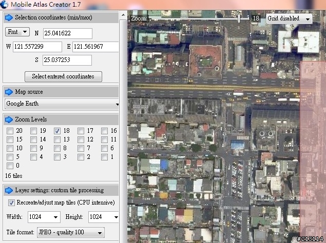 製作CustomMaps的神兵利器Mobile Atlas Creator