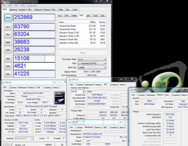 AMD最頂級Phenom II X6 1090T搭配ASUS Crosshair IV Formula超頻效能完整解析