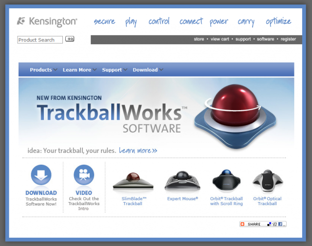 解放你的軌跡球!Kensington Trackball Works正式版來了!