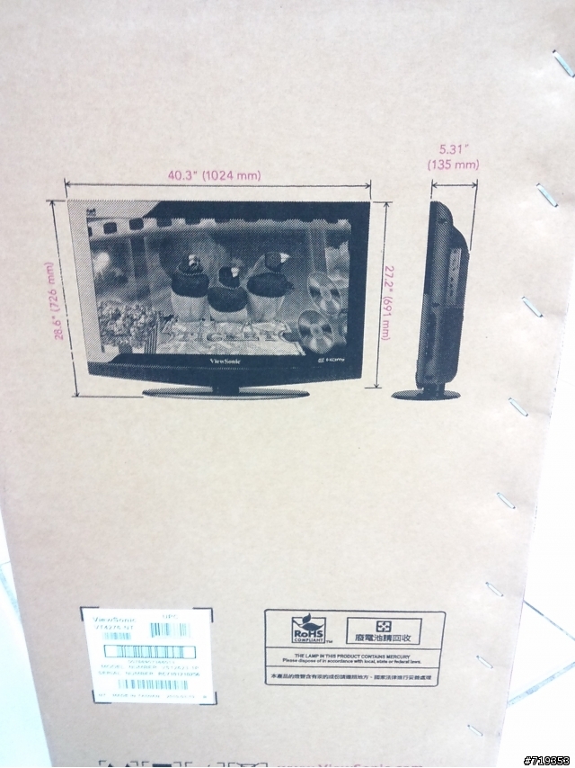 Viewsonic優派 液晶電視 (便宜又大碗)電視開箱囉!~