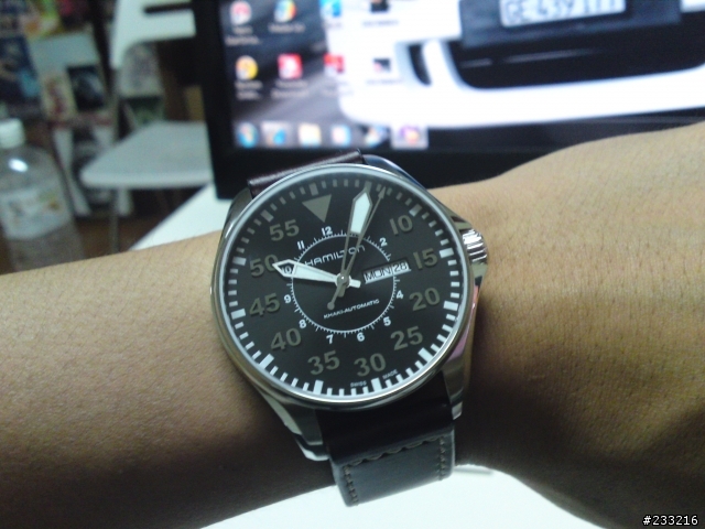 人生第一支機械錶 HAMILTON KHAKI PILOT (漢米爾頓) 開箱!!!