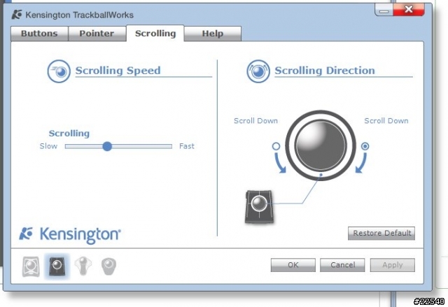 感動!千呼萬喚始出來的 Kensington Slimblade Traceball 按鍵可程式化軟體 Released!