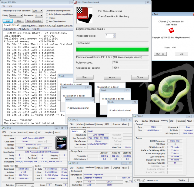 AMD最頂級Phenom II X6 1090T搭配ASUS Crosshair IV Formula超頻效能完整解析