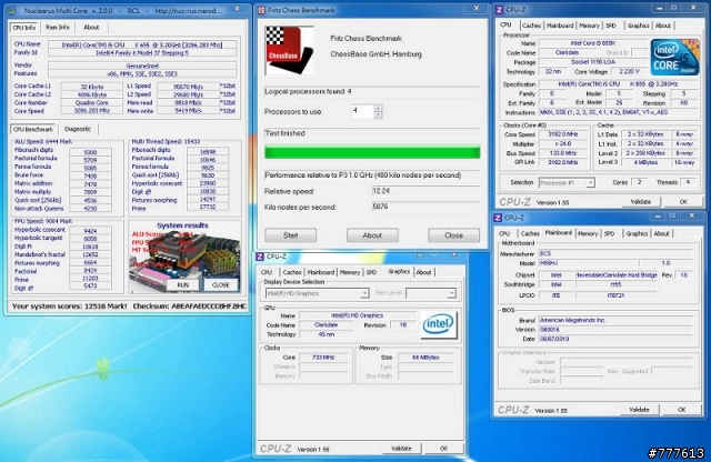 ECS H55H-I配上火熱的intel 655K效能實測