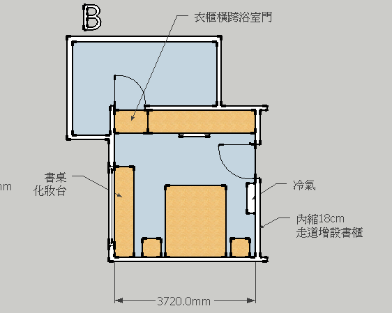 主臥格局變更建議