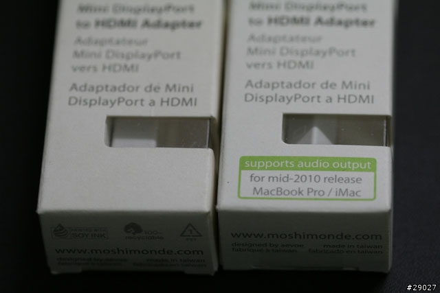 Mac也能大螢幕有聲有影之~含音效輸出的Mini DisplayPort to HDMI