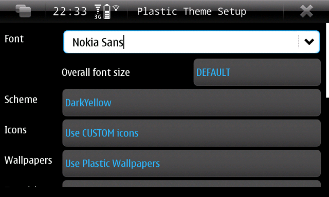 N900可高度客制化的主題程式 - Plastic Theme Pack