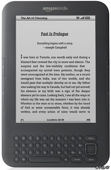 新的 6 吋 Kindle 發表了(Kindle 3)