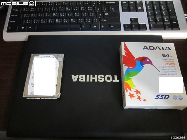 TOSHIBA R700-開箱文+ 更換 SSD 測試