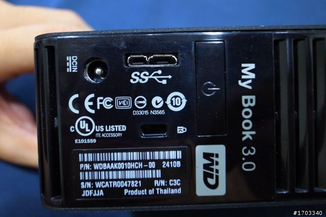 終於加入USB 3.0一族了...WD My Book 3.0入手!