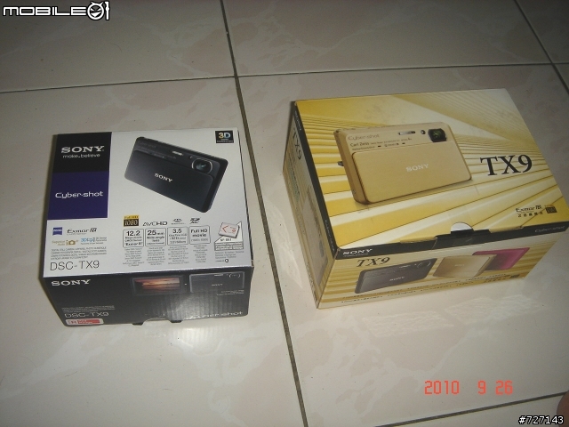 SONY TX9超簡單開箱~~~~~