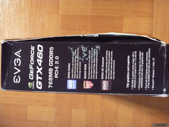EVGA GTX 460 768MB 開箱 (非superclocked)