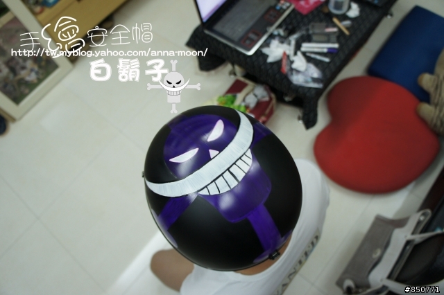 手繪安全帽*白鬍子海賊團*