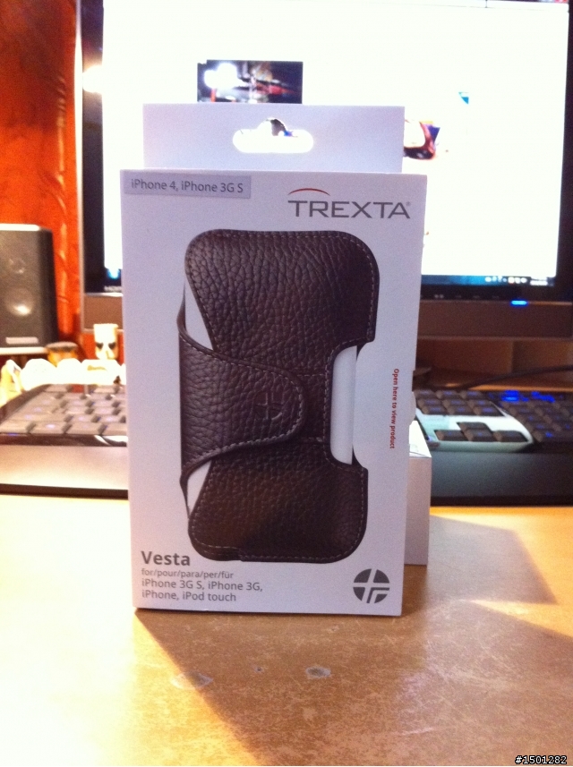 開箱 iPHONE4 ED HARDY 硬殼背蓋 Trexta 腰掛皮套