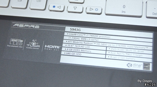Acer Aspire Ethos 絕代美聲 - 5943G