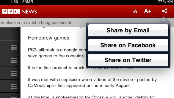 BBC NEWS 用iPad學英文的閱讀利器