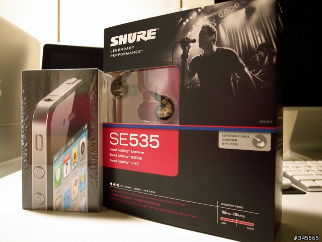iPhone4 發售的隔天,Shure SE535也來到我家