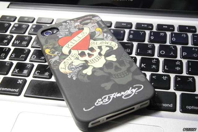 不忘搖滾精神的iPhone4 Case - Ed Hardy Love Kills Slowly Hard Shell Faceplate