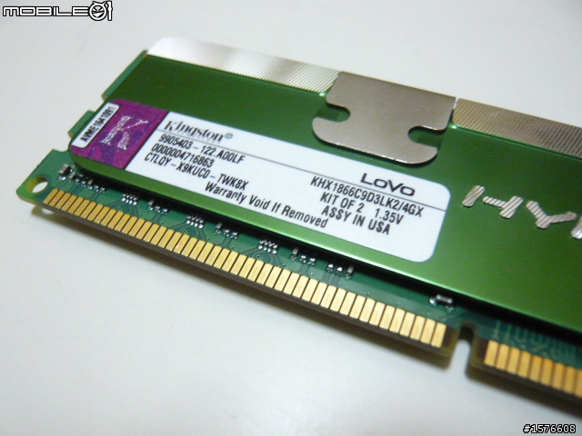 節能新風潮 低電壓DDR3 Kingston HyperX LoVo 1866