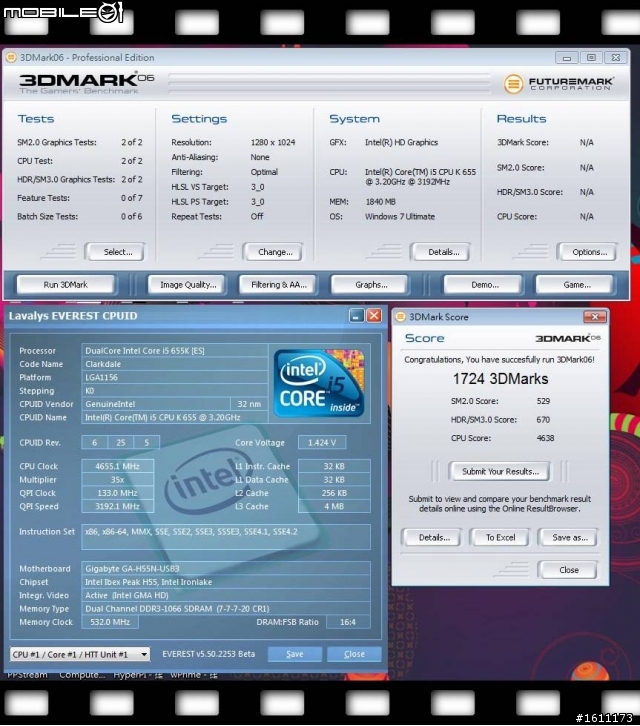 【開箱與測試】分享新玩具(1):i5 655K在技嘉H55N-USB3飛上4.65GHz