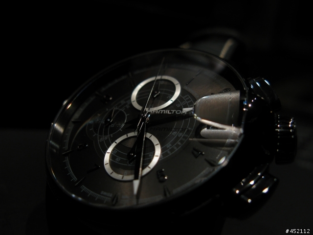 HAMILTON RAILROAD black leather 46mm H40686335鐵路錶開箱