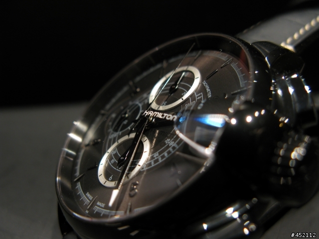 HAMILTON RAILROAD black leather 46mm H40686335鐵路錶開箱