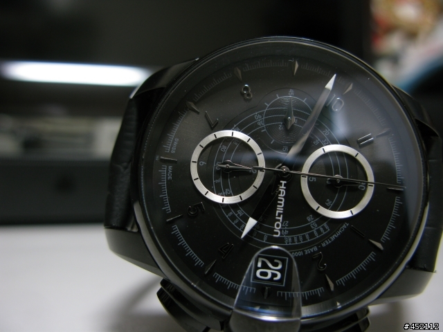 HAMILTON RAILROAD black leather 46mm H40686335鐵路錶開箱