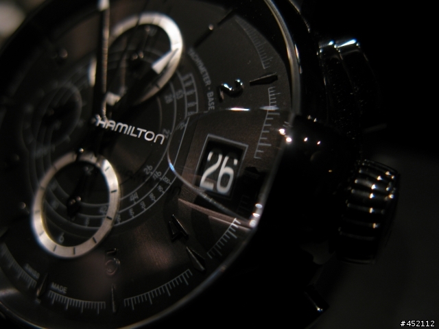 HAMILTON RAILROAD black leather 46mm H40686335鐵路錶開箱