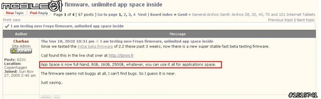 Archos Tablet Android 2.2 版本App 空間大釋放~