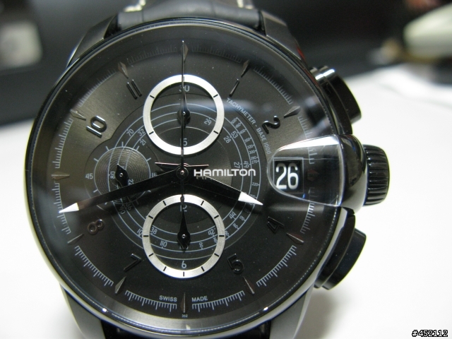 HAMILTON RAILROAD black leather 46mm H40686335鐵路錶開箱