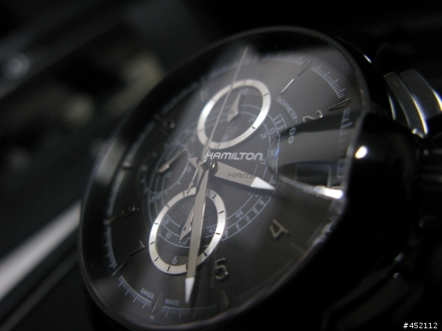 HAMILTON RAILROAD black leather 46mm H40686335鐵路錶開箱