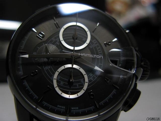 HAMILTON RAILROAD black leather 46mm H40686335鐵路錶開箱