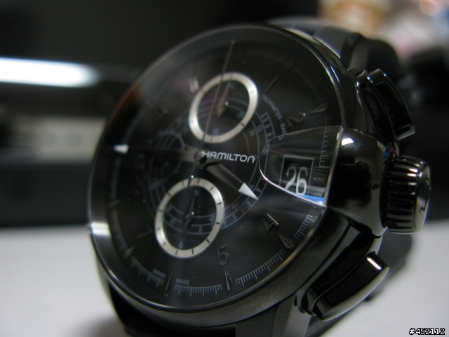 HAMILTON RAILROAD black leather 46mm H40686335鐵路錶開箱